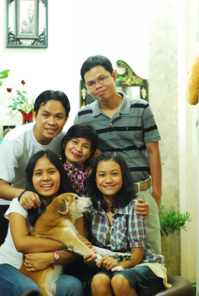 Family with Dog