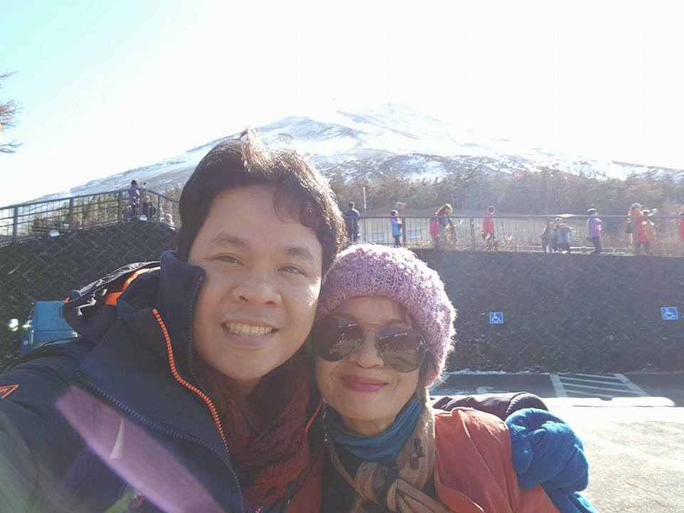 Mama and Mt. Fuji