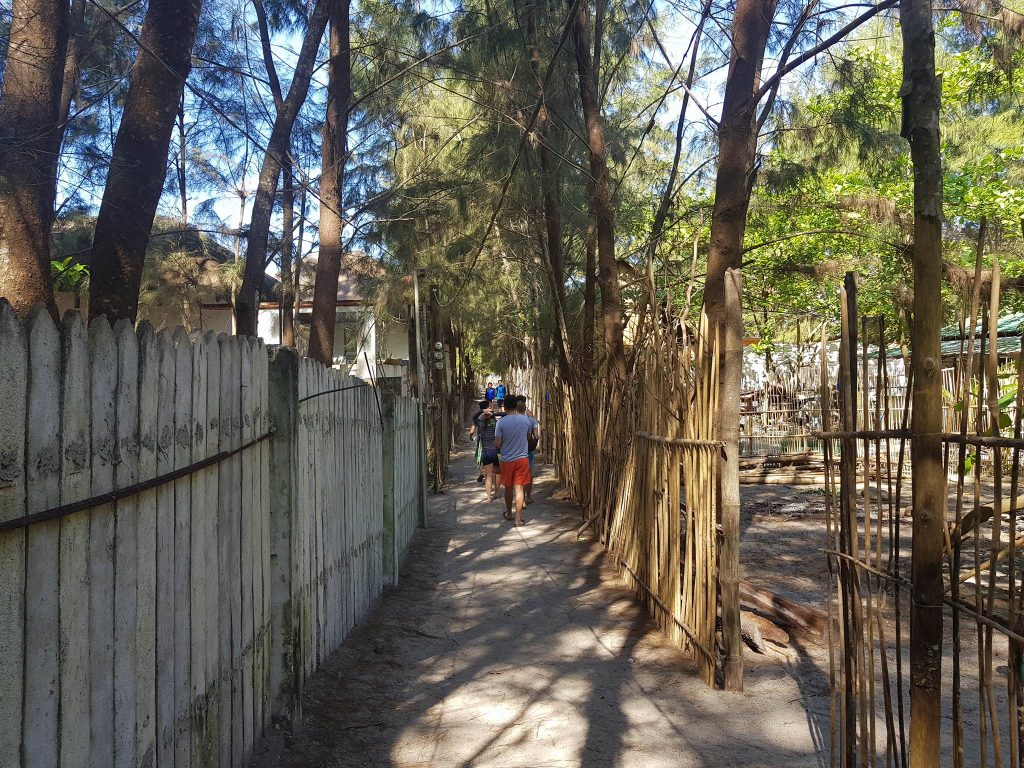 Entrance to the beach