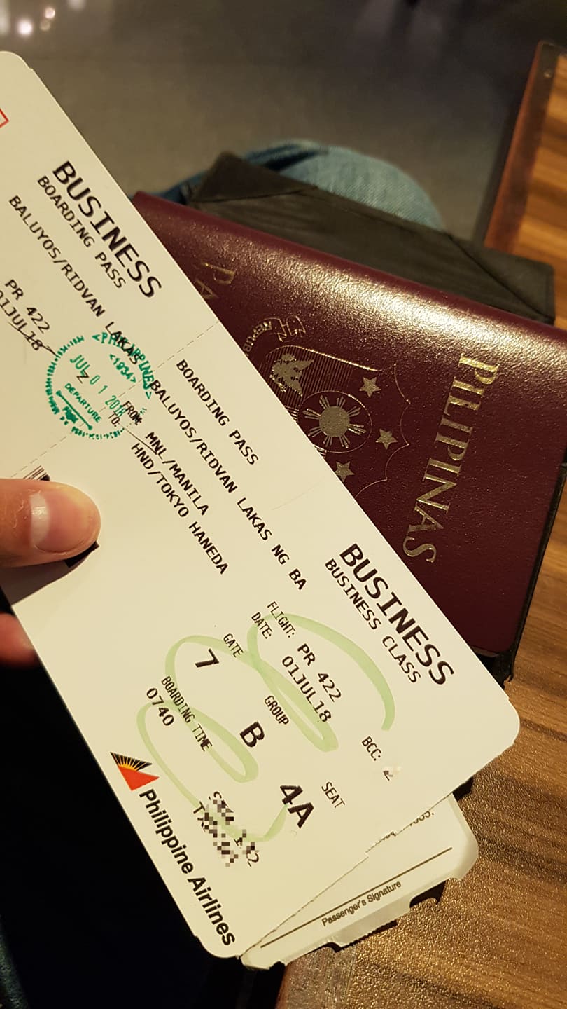 Upgraded To Business Class On Philippine Airlines Ridvan Baluyos